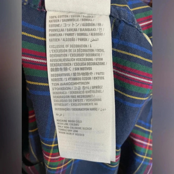 Abercrombie & Fitch Men’s Shirt XXL Blue Button Down Muscle Fit Preppy Plaid Y2K - Picture 6 of 10